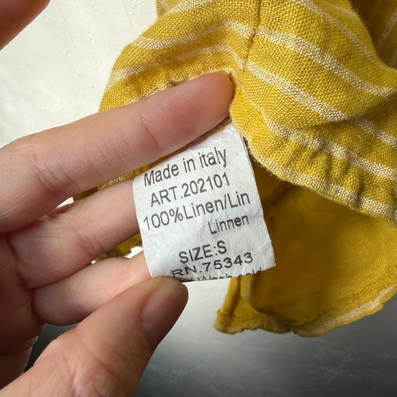 Lungo L’Arno 100% Linen Tunic Top Made In Italy, Size Small, Great Condition - Picture 6 of 7